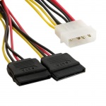 Obrzok produktu 4World napjac kbel MOLEX F- 2x SATA F 15 cm