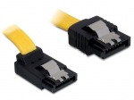 Obrzok produktu Delock Cable SATA 6 Gb / s male straight>SATA male upwards angled 30 cm yellow met