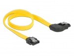 Obrzok produktu Delock Cable SATA 6 Gb / s male straight > SATA male right angled 30 cm yellow met