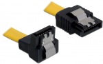 Obrzok produktu Delock Cable SATA 6 Gb / s male straight > SATA male down 30 cm yellow metal