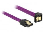 Obrzok produktu Delock SATA cable 6 Gb / s 100 cm down  /  straight metal purple Premium