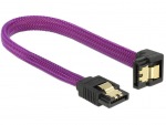 Obrzok produktu Delock SATA cable 6 Gb / s 20 cm down  /  straight metal purple Premium