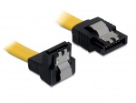 Obrzok produktu Delock cable SATA 30cm down / straight metal yellow