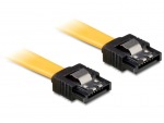 Obrzok produktu Delock cable SATA 10cm straight / straight metal yellow