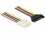 Obrzok produktu Delock Power Cable SATA 15 pin male > 4 pin female 50 cm