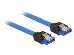 Obrzok produktu Delock Cable SATA 6 Gb / s receptacle straight->SATA receptacle straight 10cm blue