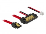 Obrzok produktu Delock Cable SATA 6 Gb / s 7pin receptacle+2pin power female>SATA 22pin straight