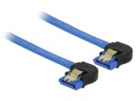 Obrzok produktu Delock Cable SATA 6 Gb / s double receptacle downwards angled 100cm