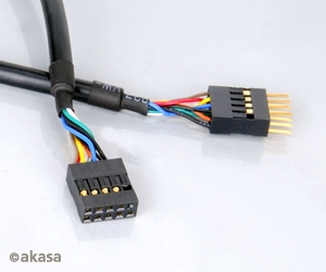 Obrzok Akasa, EXUSBI-40 USB internal extension kbel, 0,4m - EXUSBI-40