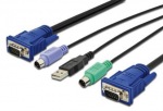 Obrzok produktu DIGITUS KVM cable PS / 2 for KVM consoles 1, 8 m