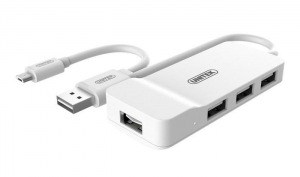 Obrzok Unitek Y-2133 Hub 4x USB 2.0 OTG -USB  - Y-2133