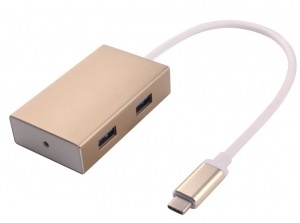 Obrzok PremiumCord USB3.1 hub 4x USB3.0 hlinkov pouzdro - ku31hub01