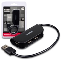 Obrzok AXAGON extern 4 portov rozboova USB2.0 - HUE-X4B