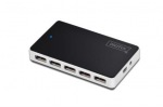 Obrzok produktu DIGITUS HUB 10-port USB2.0,  incl. power supply,  black