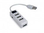 Obrzok produktu Gembird USB 2.0 HUB so switchem 4 porty,  biely