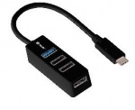 Obrzok produktu Tracer USB HUB typ C H21 4 porty,  aktvne napjanie,  ierny