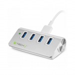 Obrzok produktu Techly Hub USB 3.0 Super-Speed,  4 porty,  hlink,  strieborn