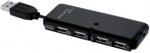 Obrázok produktu I-BOX rozbočovač USB 2.0, 4 porty, čierny