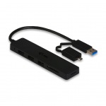 Obrzok produktu i-tec USB 3.0 Slim HUB 3 Port + Card Reader and OTG Adapter