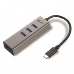 Obrzok produktu i-tec USB C Metal 3 port HUB Gigabit Ethernet 1x USB C na RJ-45 3x USB 3.0 LED