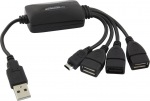 Obrzok produktu Esperanza EA158 Hub USB 2.0,  4 porty - 3x USB + 1x micro USB