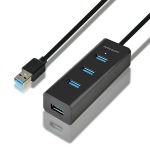 Obrzok produktu AXAGON HUE-S2BL 4x USB3.0 CHARGING hub 1.2m cable,  microUSB nap.