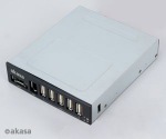 Obrzok produktu AKASA USB hub USB 2.0 + eSATA + IEEE1394 - intern