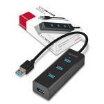 Obrzok produktu AXAGON 4x USB3.0 CHARGING hub,  microUSB nap.