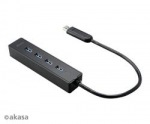 Obrzok produktu AKASA AK-HB-08BK rozboova USB 3.0, extern, ierny