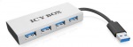 Obrzok produktu Icy Box 4xPort USB 3.0 Hub, Silver