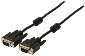 Obrzok Valueline VGA cable VGA male - VGA male 2.00 m black - VLCP59000B20