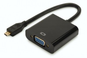 Obrzok Digitus Audio-Video Adapter microHDMI type D to VGA - DA-70460