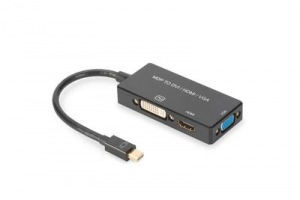 Obrzok ASSMANN Mini DisplayPort 1in3 HDMI - AK-340419-002-S