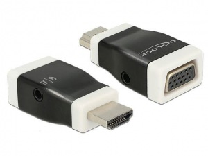 Obrzok Delock adaptr HDMI-A (M) > VGA (F) s funkciou audio - 
