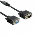 Obrázok produktu 4World Prodlužovací kabel pro VGA / SVGA D-Sub15 M / F 1.8m ferritový filter