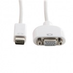 Obrzok produktu 4World redukcia, mini DVI [M] na VGA [F], biely