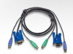 ATEN KVM Kábel Light (SVGA, PS / 2, PS / 2) - 3m | Obrázok produktu ATEN KVM Kábel Light (SVGA, PS / 2, PS / 2) - 3m