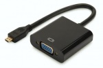 Obrzok produktu Digitus Audio-Video Adapter microHDMI type D to VGA,  FHD,  audio 3.5mm MiniJack