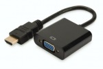 Obrzok produktu Digitus Audio-Video Adapter HDMI type A to VGA,  FHD,  audio 3.5mm MiniJack