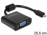 Obrzok produktu Delock Adapter HDMI-micro D male > VGA female black