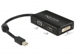 Obrzok produktu Delock Adapter mini Displayport 1.1 male > VGA  /  HDMI  /  DVI female Passive black