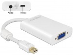 Obrzok produktu Delock Adapter mini Displayport 1.1 male > VGA female + Audio + Power white