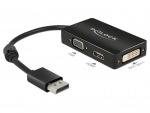 Obrzok produktu Delock Adapter Displayport 1.1 male > VGA  /  HDMI  /  DVI female Passive black