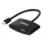 Obrzok produktu Unitek Y-6328BK adaptr miniDisplayPort - VGA / HDMI