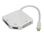 Obrzok produktu PremiumCord adaptr Mini DisplayPort - HDMI + DVI + VGA 1080p (4K over HDMI)