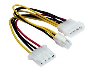 Obrzok Gembird kbel MOLEX (4pin) s vvodom na P4 ATX (4pin) 15cm - CC-PSU-4