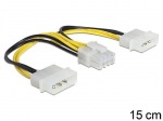 Obrzok produktu Delock napjac kbel, Molex 4pin, 0,15m