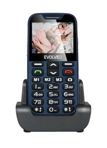 Obrzok EVOLVEO EasyPhone XDL. Modr mobiln telefn pre senirov s nabjacm stojanom - EP600XDL