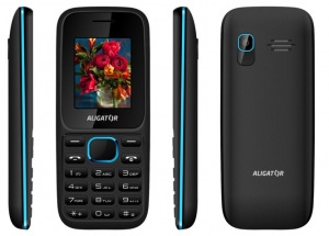 Obrzok ALIGATOR D200 Dual sim erno-modr - AD200BB