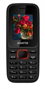 Obrzok ALIGATOR D200 Dual sim erno-erven - AD200BR